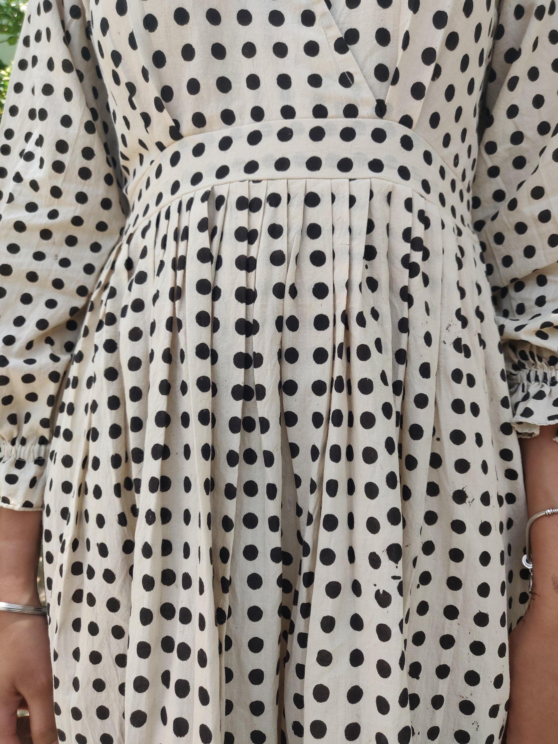 Dots Fit & Flare Dress - YESHA SANT